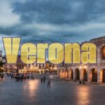 Aeroporto di Verona con aerei in partenza, simbolo di viaggi da Napoli.